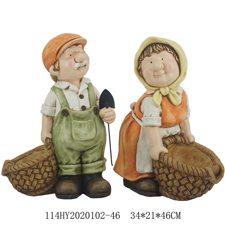figurines de vieux couple