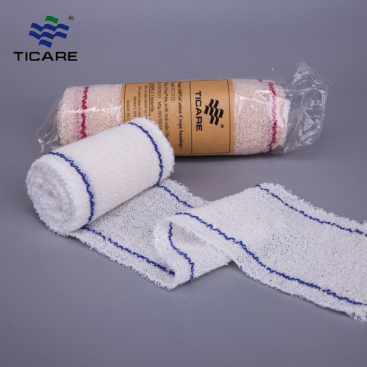 Medical Nature Color Crepe Elastic Bandage With Clip 