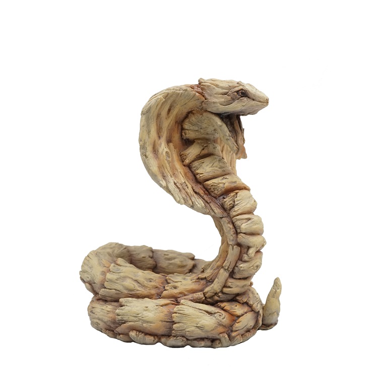 figurine de jardin en résine King Cobra