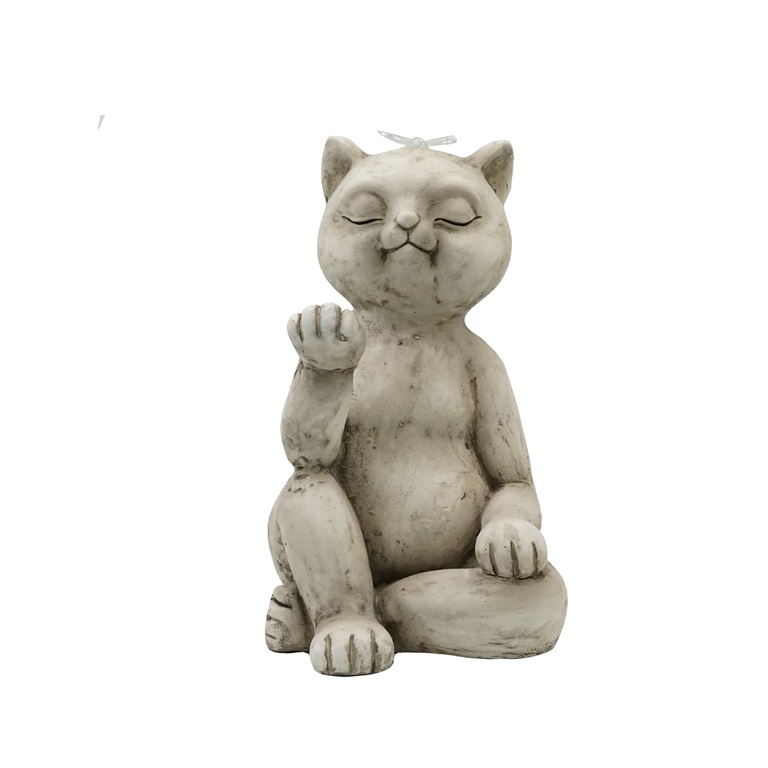 statue de chat de yoga