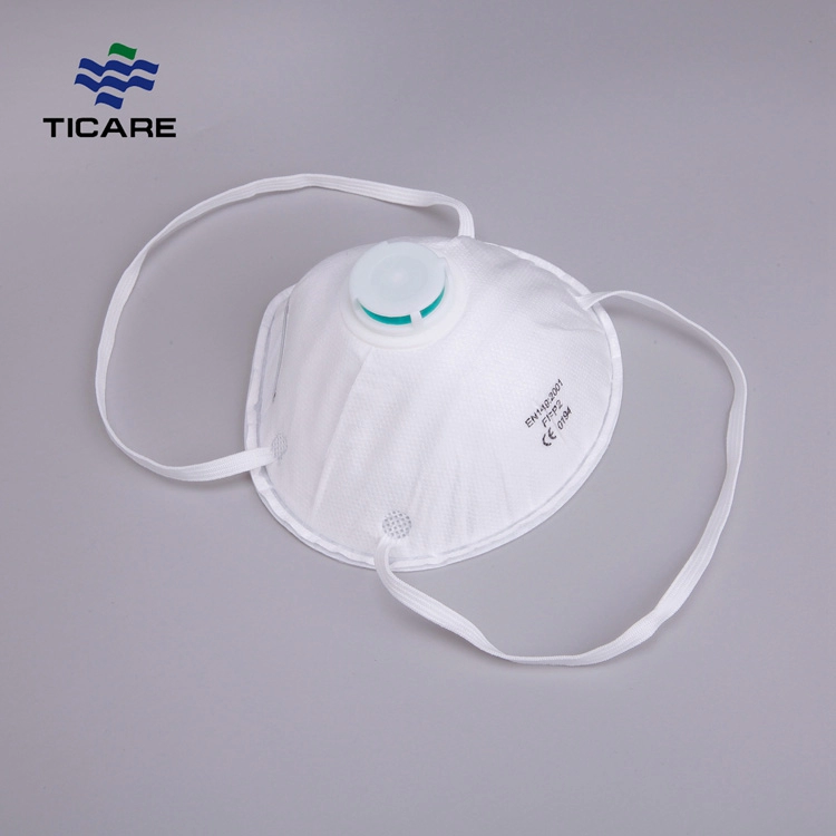 Masque anti-poussière anti-pollution Earloop N95 avec valve ou sans