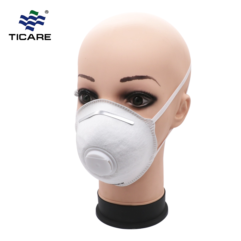 Masque anti-poussière anti-pollution Earloop N95 avec valve ou sans