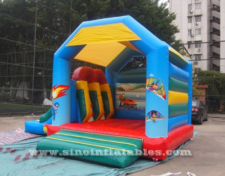 Château gonflable combo gonflable pour enfants de sport avec toboggan certifié par EN14960 fait de la meilleure bâche en pvc