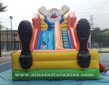 Toboggan de clown gonflable pour enfants de 6 mètres de haut conforme à la norme EN14960 de Sino Inflatables