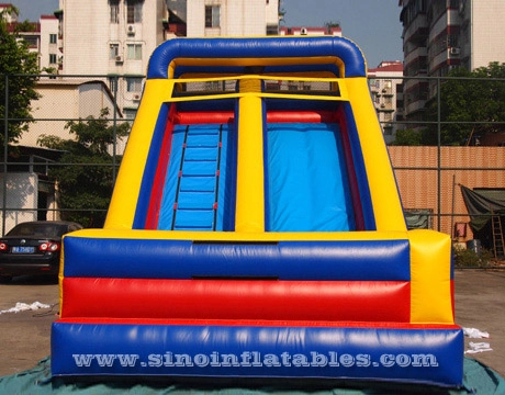 Toboggan gonflable pour enfants de 5 mètres de haut à chargement frontal avec certification EN14960 pour les fêtes intérieures ou extérieures