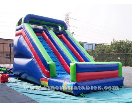 Toboggan gonflable pour enfants à chargement frontal de qualité commerciale 25x13 pour des fêtes en plein air amusantes