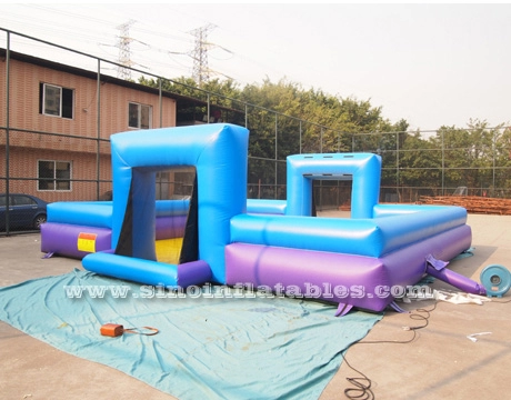 Terrain de football de savon gonflable pour enfants N adultes de 28x25 pieds pour jeux interactifs