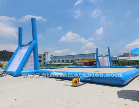 Terrain de football de rugby gonflable géant mobile de 45x30m pour enfants N adultes du fabricant gonflable de Chine