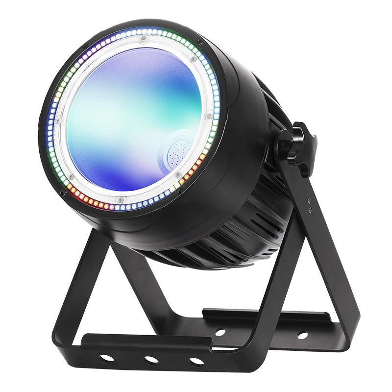 200W COB LED RGBWA Par Light avec anneau LED RGB