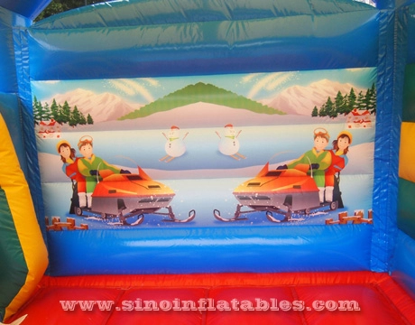 Château gonflable combo gonflable pour enfants de sport avec toboggan certifié par EN14960 fait de la meilleure bâche en pvc