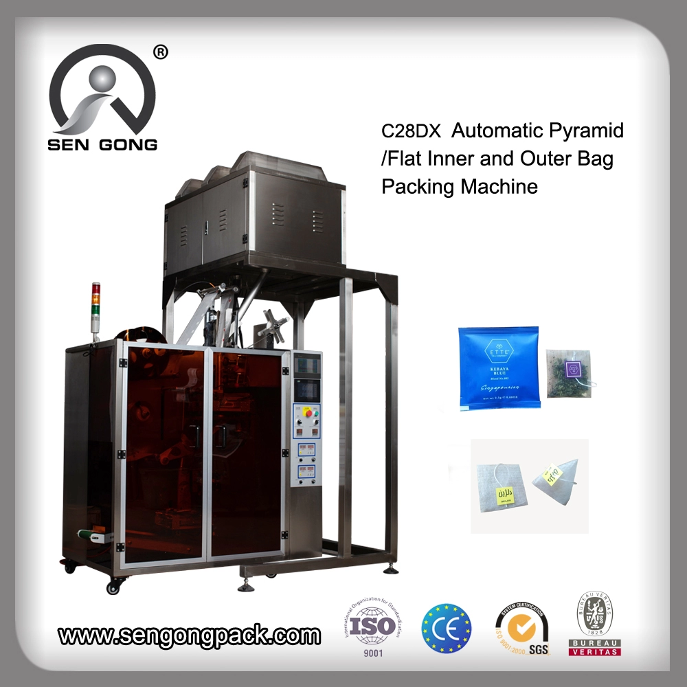 C28DX Machine automatique de scellage de sachets de thé pyramide/plat PLA