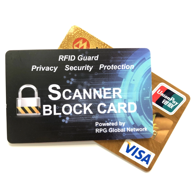 Signal RFID bloquant la carte anti-écrémage rfid protecteur de carte de crédit bloqueur