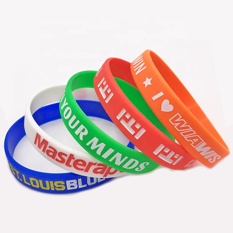 Bracelets en silicone personnalisés, fabriquez vos propres bracelets en caoutchouc avec message ou logo, bracelet personnalisé de haute qualité