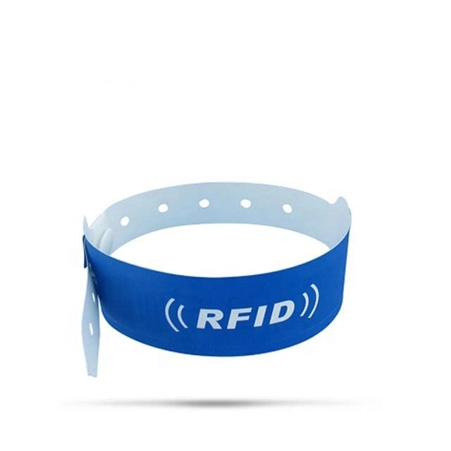 Bracelet RFID d'impression de tissu de papier uhf H3 nfc PP jetable pour l'identification médicale