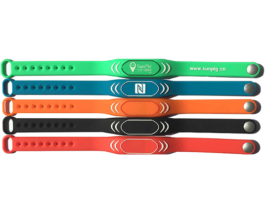 bracelets réglables en silicone RFID