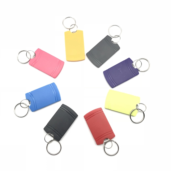 Porte-clés coloré imperméable de l'ABS 13.56Mhz RFID pour la serrure