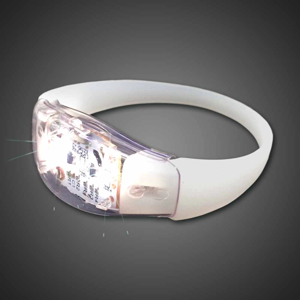 LOGO imprimant le bracelet LED clignotant RFID avec bande de silicone