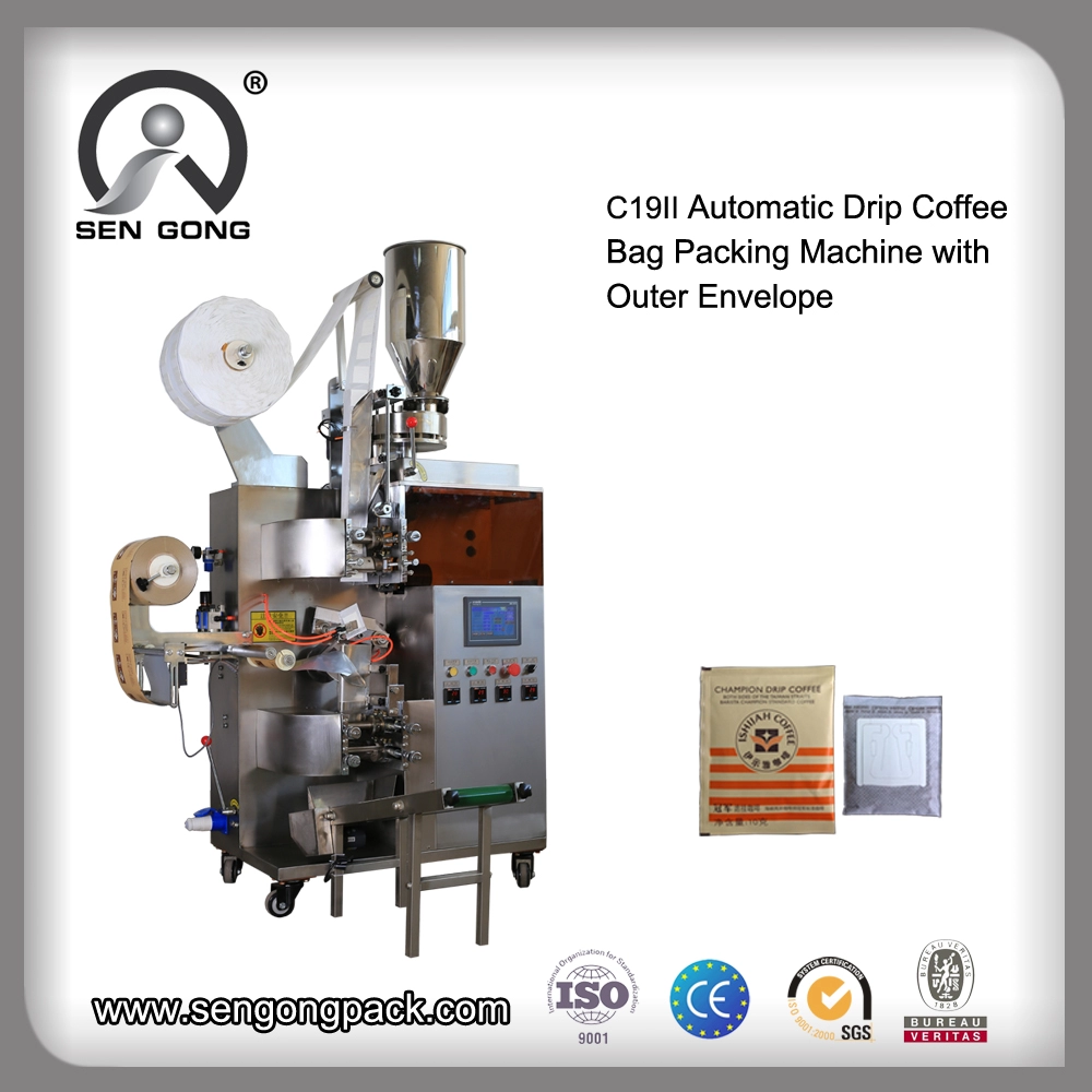 Machine de remplissage de sacs filtrants à café thermoscellés C19II