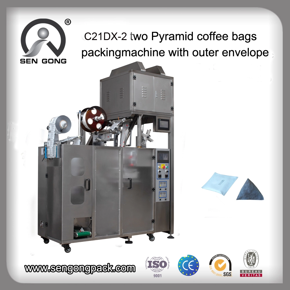 La mise à jour C21DX-2 intègre la machine d'emballage de sachets de thé noir pyramide