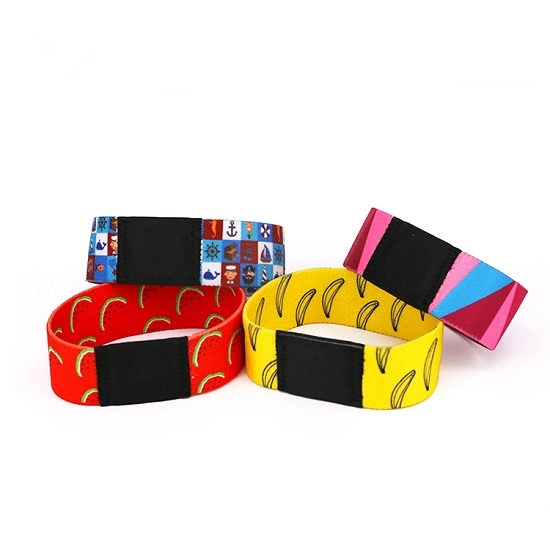 Festival de bracelets tissés NFC en tissu élastique