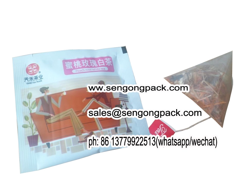 Machine à thé rectangulaire/triangle en nylon C28DX, petit emballage, à vendre