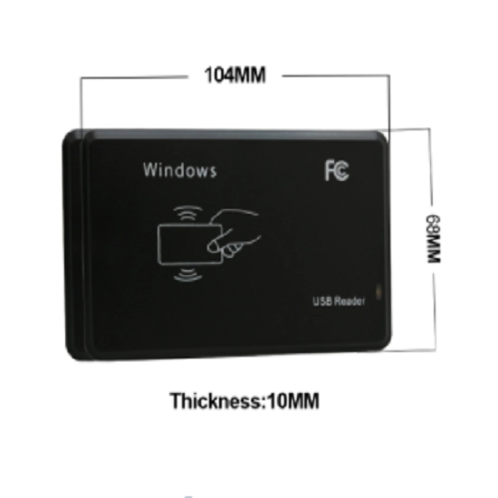 Lecteur de carte d'identité intelligent RFID, Interface USB/RS232 125KHZ