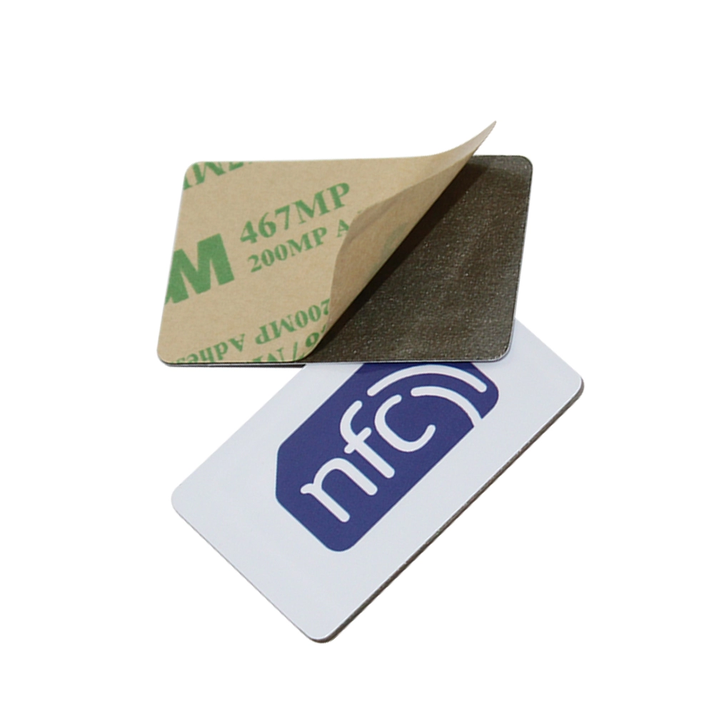 Étiquette de pièce de monnaie dure en PVC NFC anti-métal adhésif HF