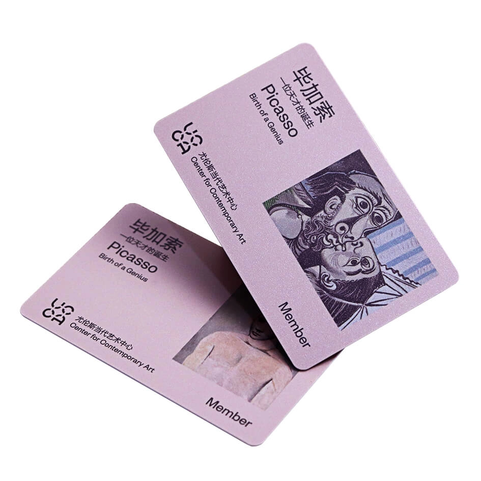 Cartes de billetterie de visite d'adhésion en plastique RFID pour le musée