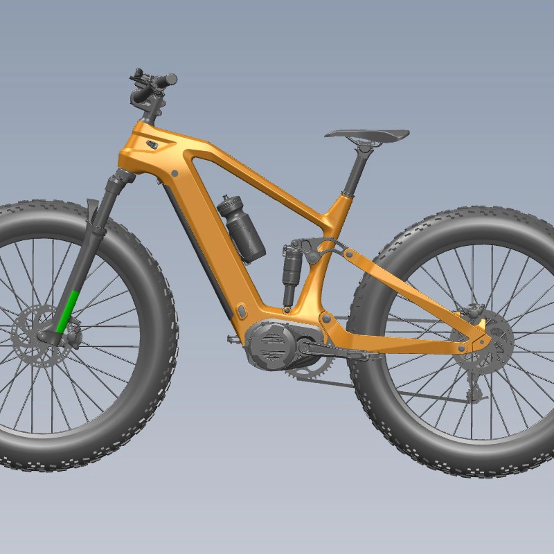 Nouveau Cadre de vélo électrique à Suspension complète LightCarbon adapté au moteur Bafang M620