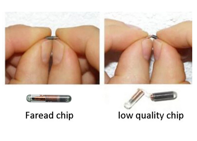 Étiquette de tube en verre animal RFID avec seringue