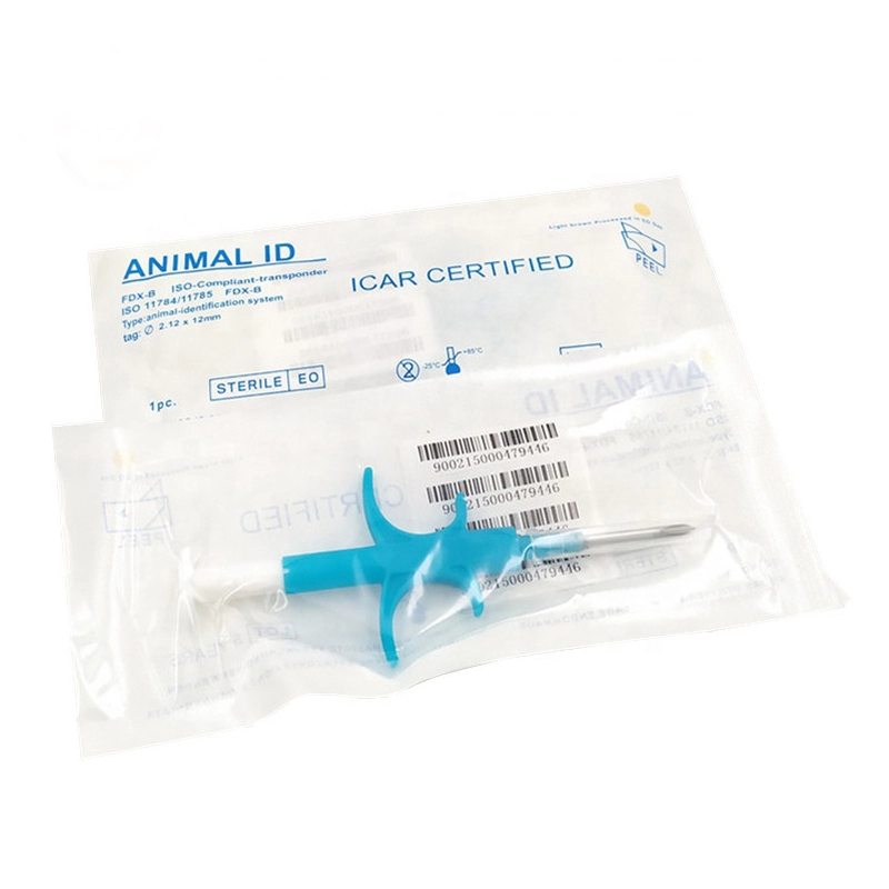 Étiquette de puce animale RFID en verre injectable EM4305 de 2x12MM