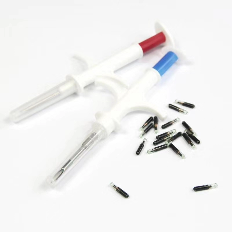 Micropuce implantée d'étiquette de tube en verre pour animaux de compagnie RFID EM4305