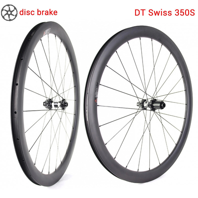 Roues tubulaires de frein à disque en carbone Lightcarbon DT350 pour vélo de route