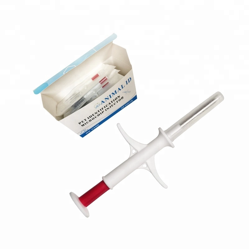 puces injectables d'identification animale RFID de 2.12x12MM avec la seringue