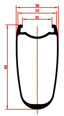 pneu de disque de route profil de jante DX60L