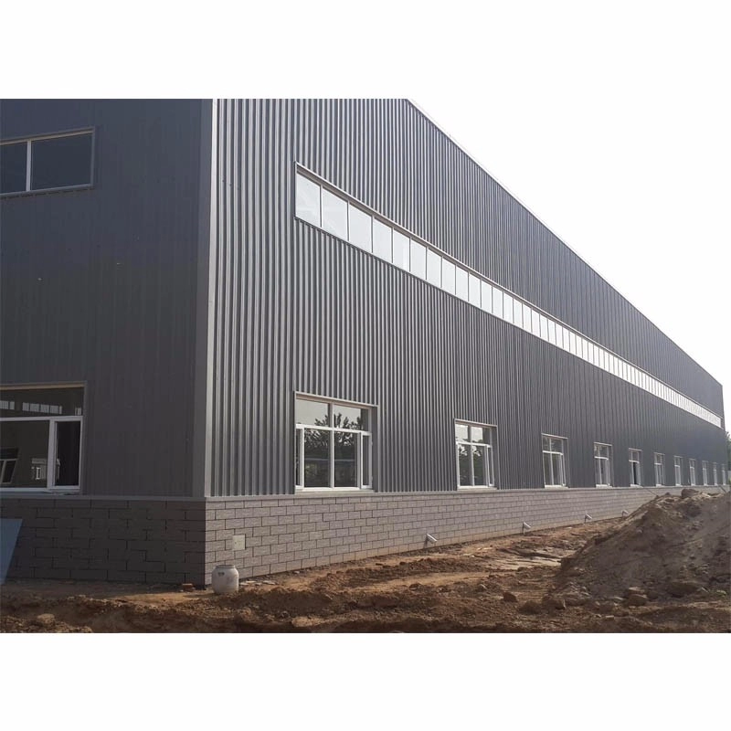 Bâtiment d'entrepôt à structure métallique légère préfabriquée à grande portée