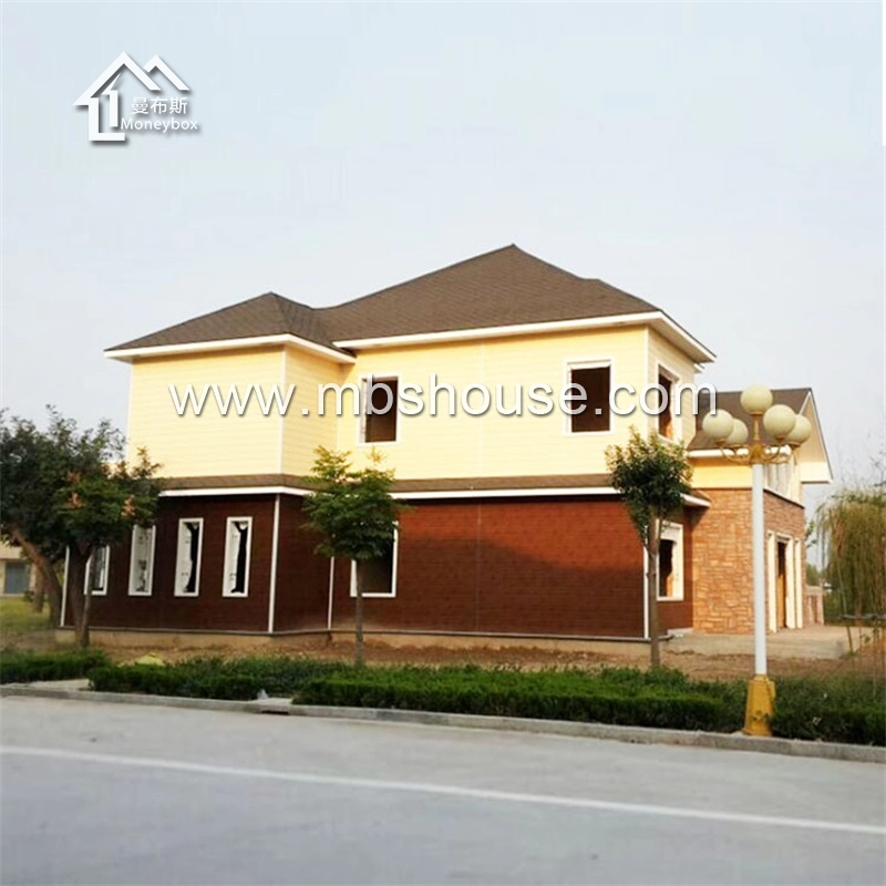 Villa préfabriquée de maison de structure métallique légère adaptée aux besoins du client par construction rapide
