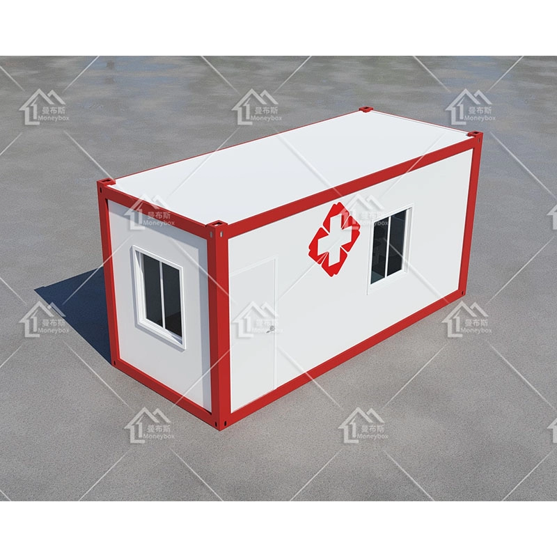 Maison portative de conteneur d'hôpital de clinique mobile de paquet plat préfabriqué