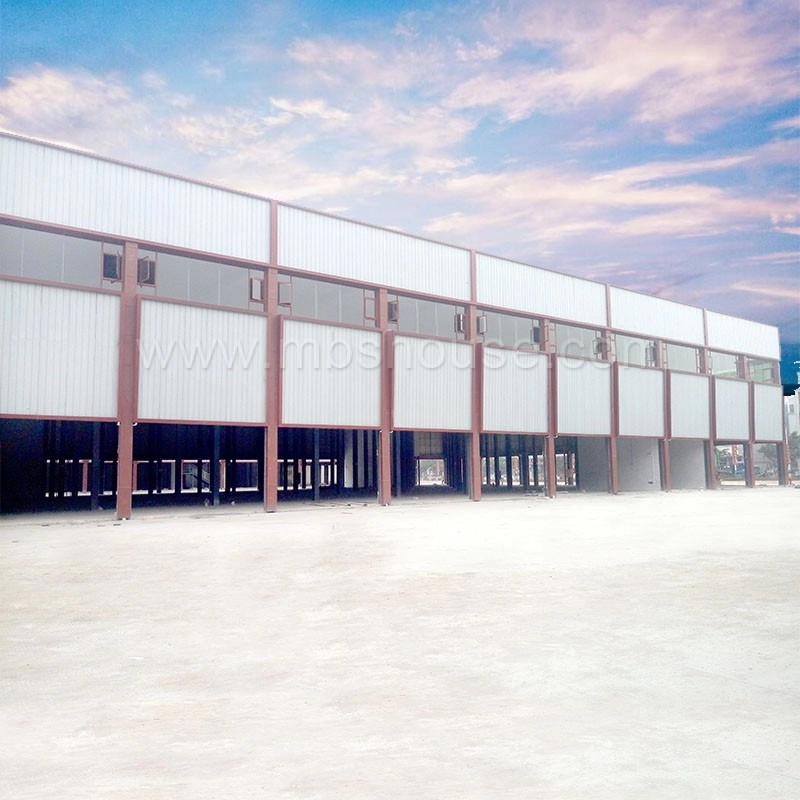Nouveau bâtiment d'entrepôt industriel de structure métallique légère de conception