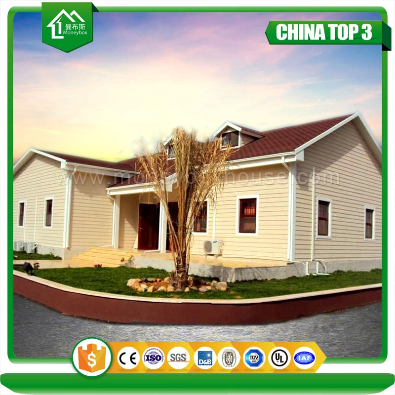 Maison de villa préfabriquée à structure métallique en Chine à faible coût