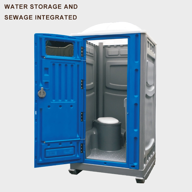 Toilettes mobiles en plastique HDPE, toilettes portables mobiles du Qatar avec urinoir et évier
