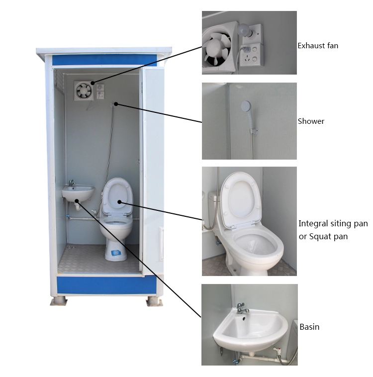 détail des toilettes extérieures