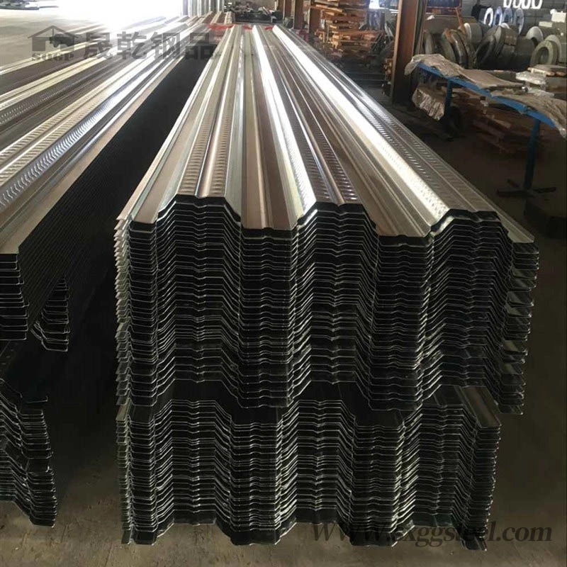 Feuille de platelage de plancher en acier galvanisé ondulé de type 750