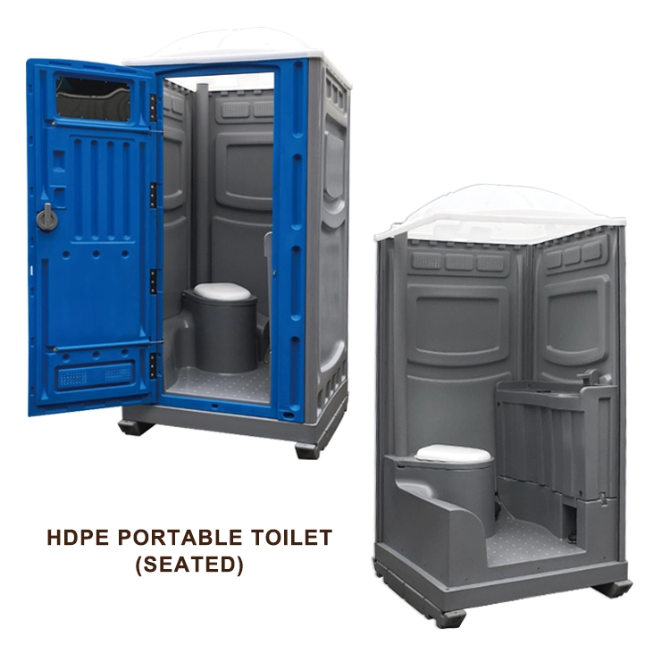 Cabine de toilette portative mobile en matière plastique pour toilettes mobiles de salle de bains