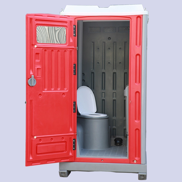Cabine de toilettes portables en plastique temporaires publiques de toilettes extérieures de camping mobiles chinois