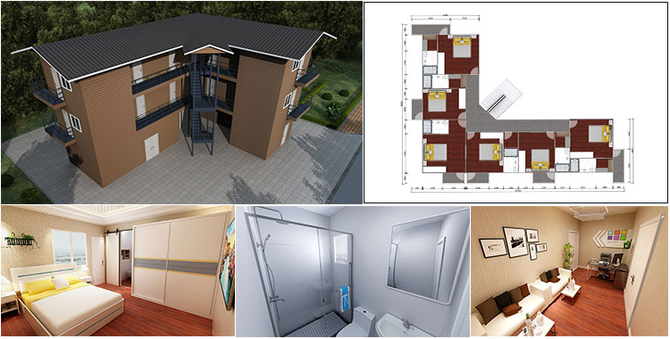 Maison préfabriquée pour maison d'habitation