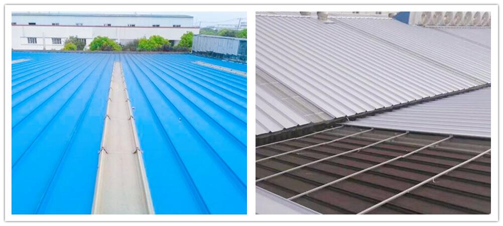 Tôles de toit utilisées sur les bâtiments à structure métallique à longue portée