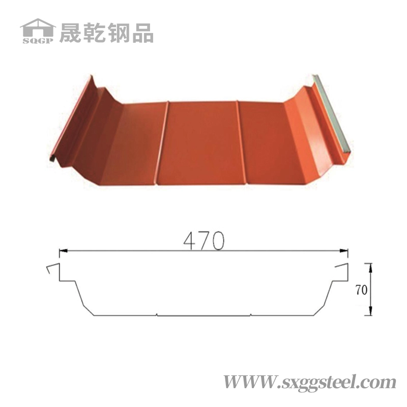 Panneau de toiture de liaison série U 470
