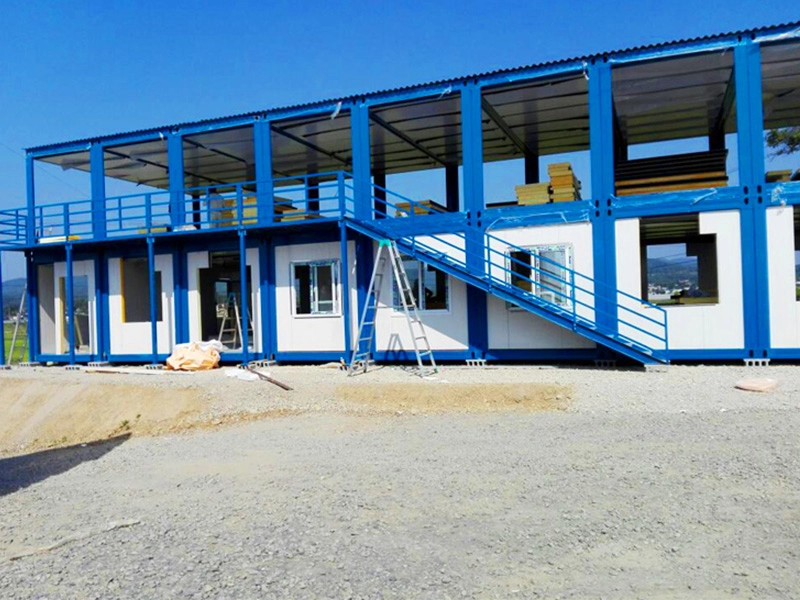 Maison de camp de chantier de construction dortoir de conteneurs modulaires préfabriqués