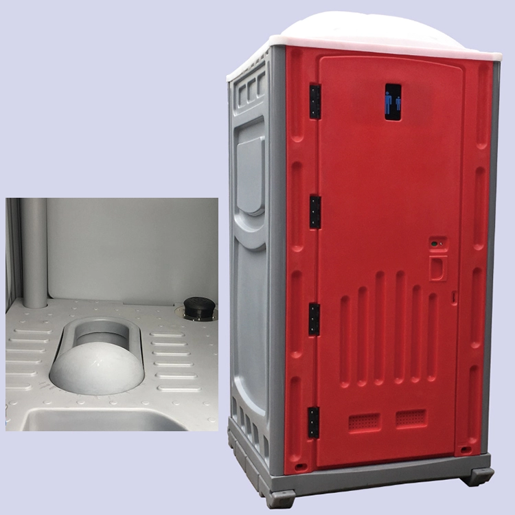 Toilettes portatives de conception moderne de luxe de construction en acier adaptée à l'environnement résistante aux ouragans